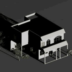 خانه ویلایی 3d دانلود طراحي 3بعدي اتوکد خانه ويلايي دو طبقه