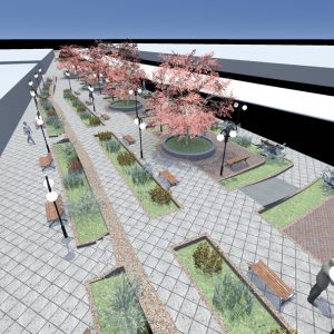 دانلود پروژه کامل پارک و منظر شهري فضاي سبز اتوکد و رندر