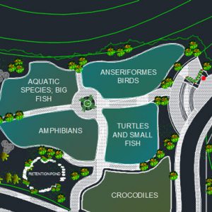 دانلود طراحی پارک حفاظتی حیات وحش به همراه پلان،دیتیل در اتوکد