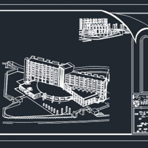 دانلود پروژه کامل مجتمع هتل توريستي و تفريحي به همراه رندر و پرسپکتيو