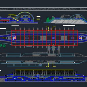 پلان راه آهن شهری دانلود طراحی کامل راه آهن شهری(اتوکد)